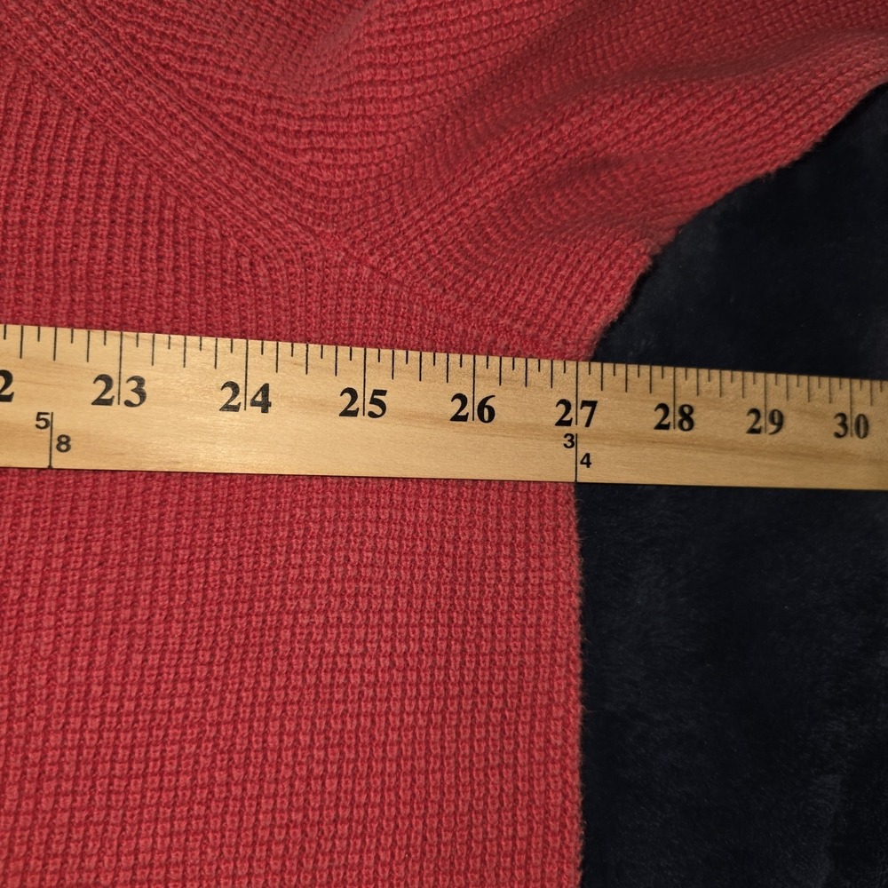 Eddie Bauer Waffle Knit Sweater 2XL XXL Orange & Pink‎ 2 Pc Crewneck Shirt Lot - Picture 7 of 12